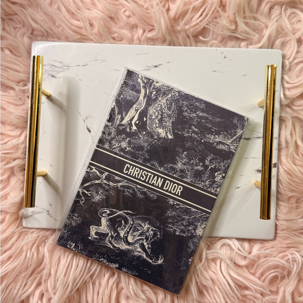 NWT Christian Dior Blue Black Toile de Jouy Notebook Journal GWP